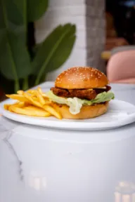 Fried chicken burger