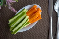 Cut Cucumber & Carrots