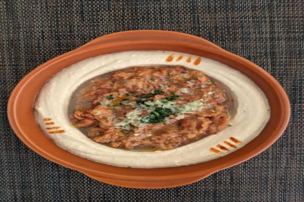 Hummus Bel Foul (Spicy) (Veg)