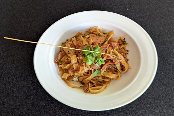 Spicy Fettucini with Tuna